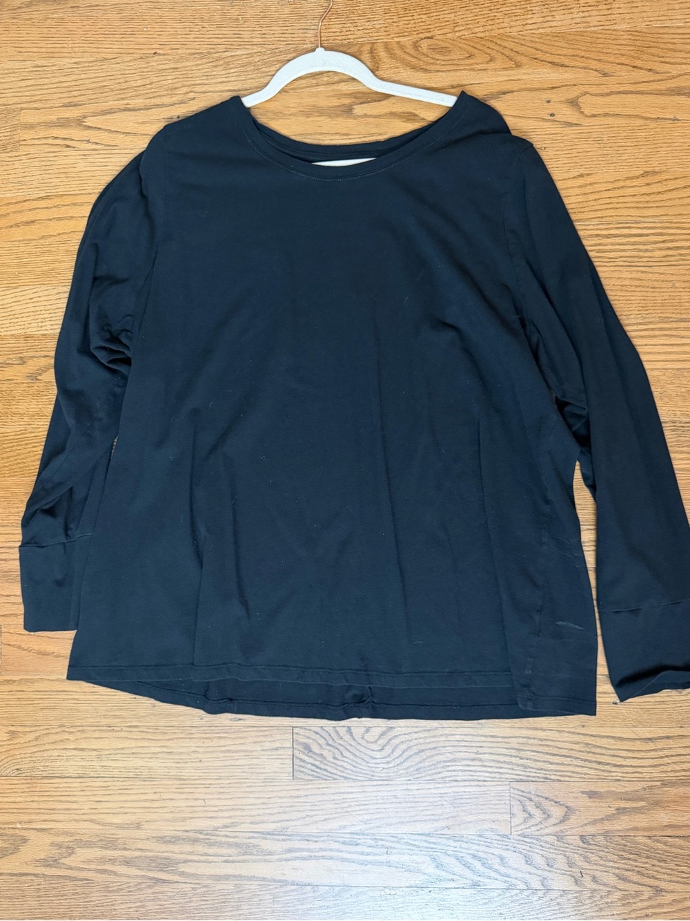 a.n.a A New Approach Woman 2X Black Long Sleeve Top